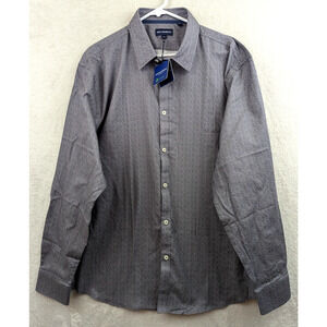 Jack Maverick sz XXL Shirt gray long sleeves buttons top 0731